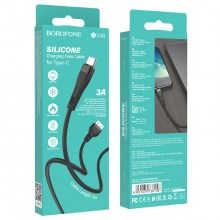 borofone-bx46-rush-silicone-charging-data-cable-for-usb-c-package-black